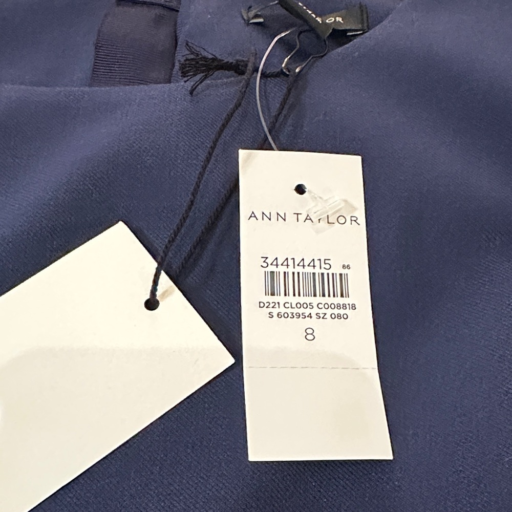 Ann Taylor Deep Blue Midi Dress - Picture 3 of 3